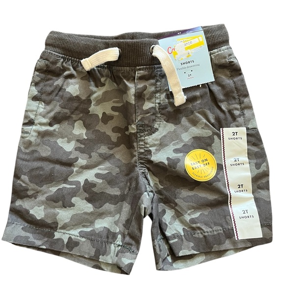 Cat & Jack Camo Drawstring Toddler Boy Shorts Size 2T New - Picture 2 of 3